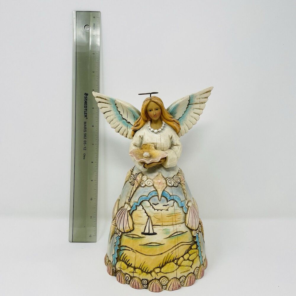 Jim Shore Heartwood Creek Angel Safekeeper of The Sea and Seashore Beach Vibes